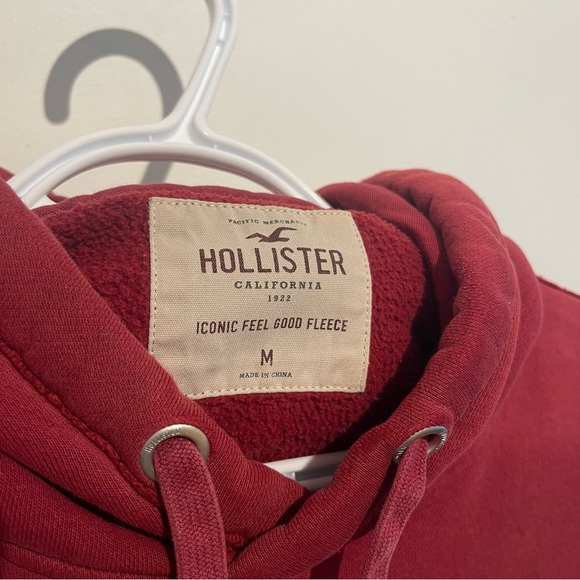 Hollister Maroon Hoodie for Men - Picture 6 of 6